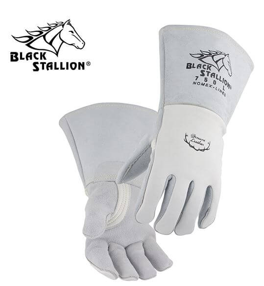Revco Black Stallion FR Nomex Lined Elkskin Premium Stick Welding Gloves 750REV Welder Supply